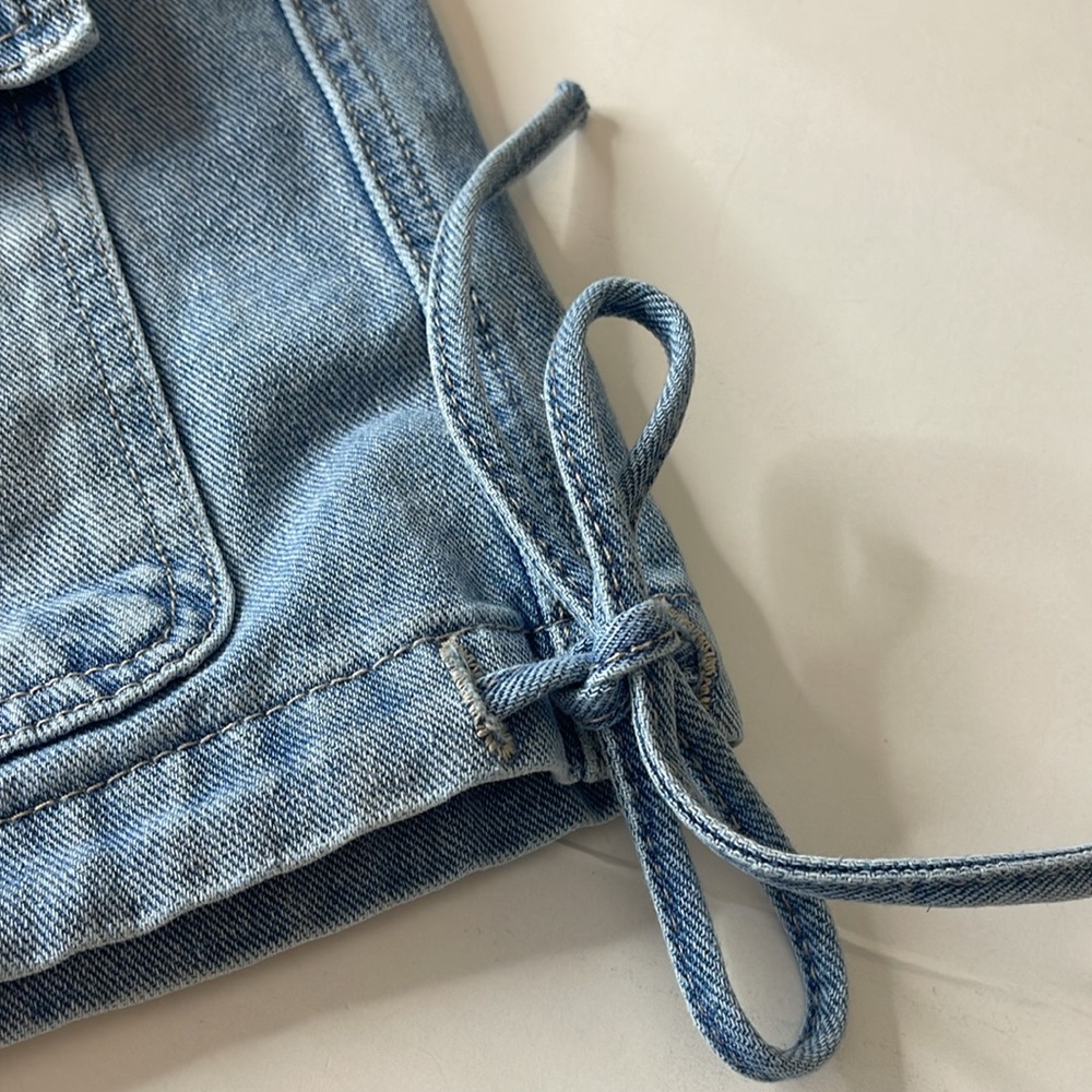 Austin Landing High Rise Denim Shorts Bermuda Length Size 11 - Picture 16 of 16
